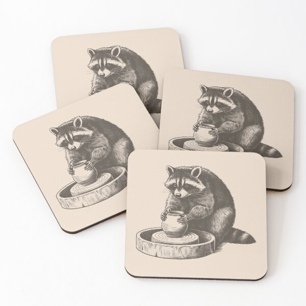 Item preview, Raccoon Pottery designed and sold by stylesip.