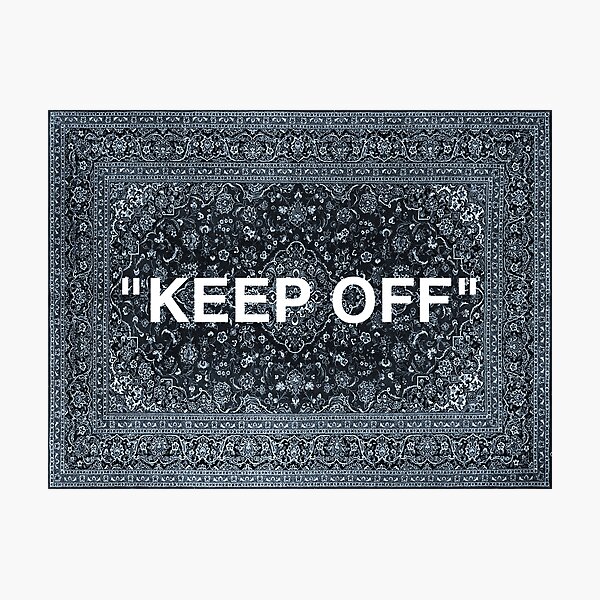 Alfombra Persa "KEEP OFF" Lámina fotográfica