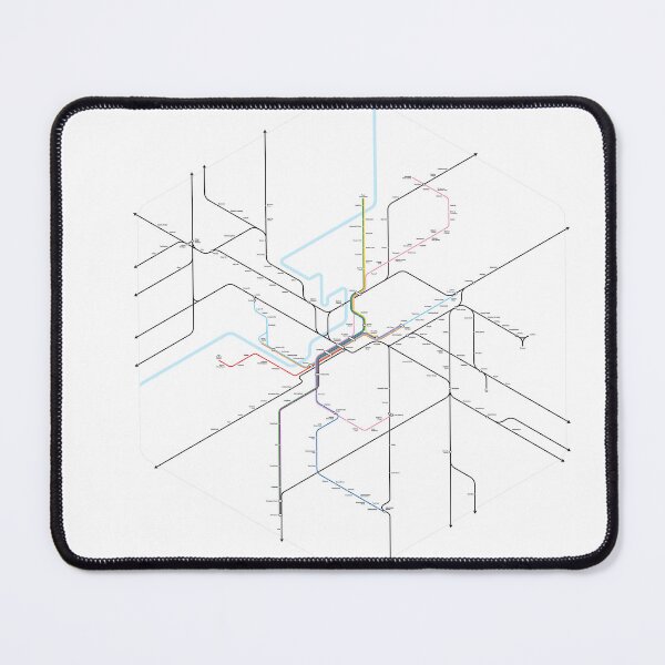 Item preview, Manchester Tram & Rail Map designed and sold by shirtsmith.