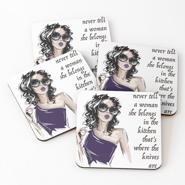 Item preview, Parisian Aesthetic bold quote kitchen knives designed and sold by doracreations.