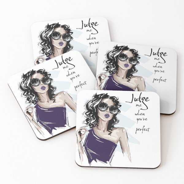 Item preview, Parisian Aesthetic bold quote judge me when you're perfect designed and sold by doracreations.