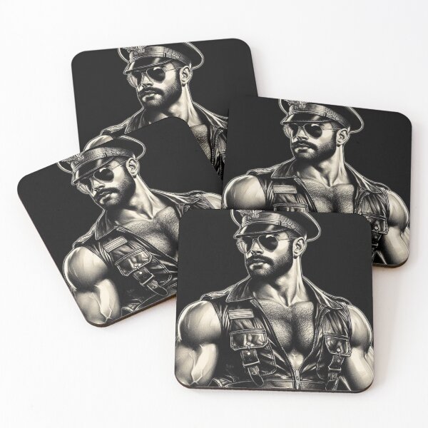 Artikelvorschau, Gay Leder Berlin Leder Bar Uniform Pride Grafikdesign entworfen und verkauft von ItsAKinkThing.
