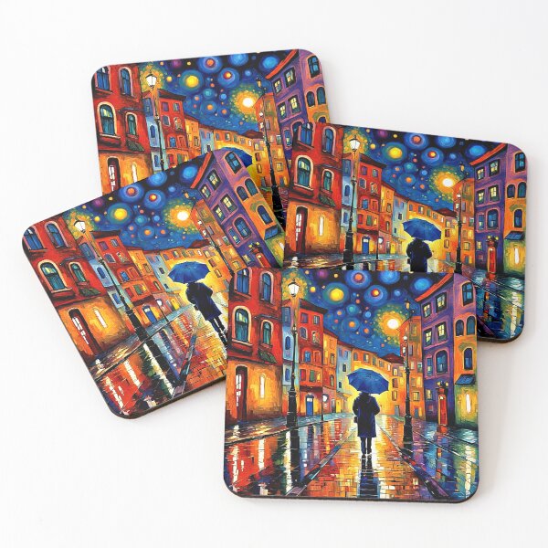 Item preview, Walking in the rain 1 designed and sold by George Hutton Hunter.
