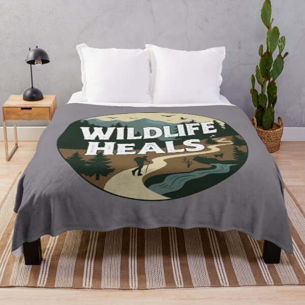 Item preview, Wildlife Heals Your Mind - Hiking for Mental Health designed and sold by MSMPrintDesign.
