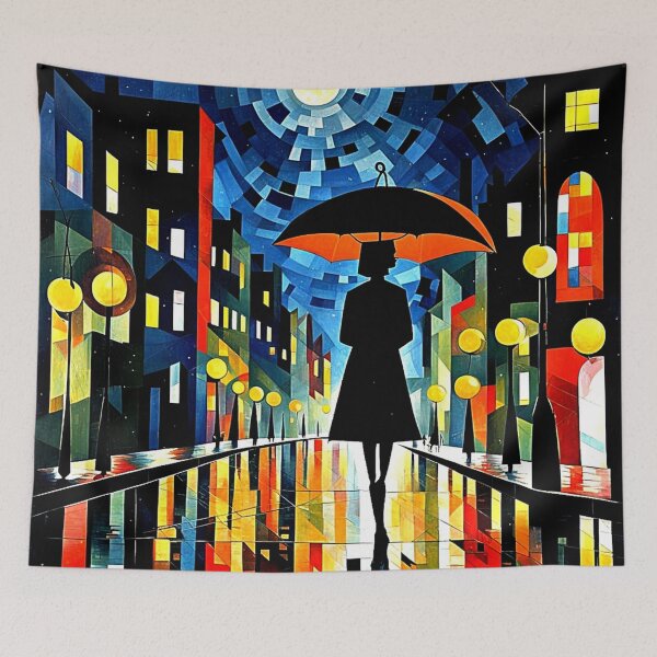 Item preview, Walking in the rain 3 designed and sold by George Hutton Hunter.