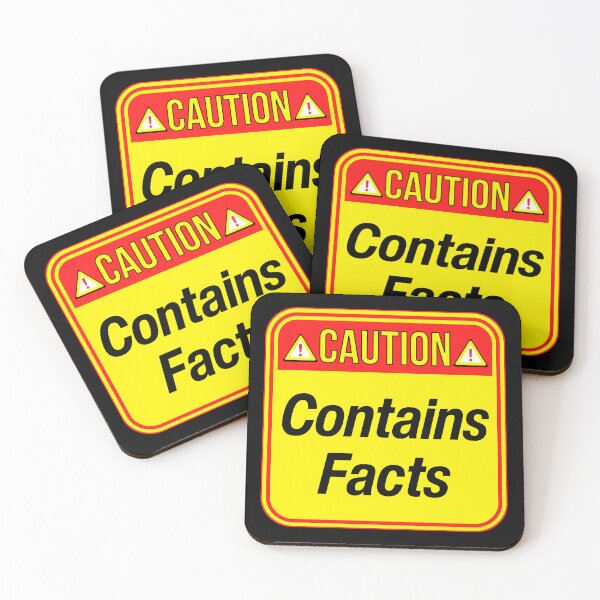 Item preview, CAUTION:  Contains Facts - funny warning signs designed and sold by DesignsFromTW-S.