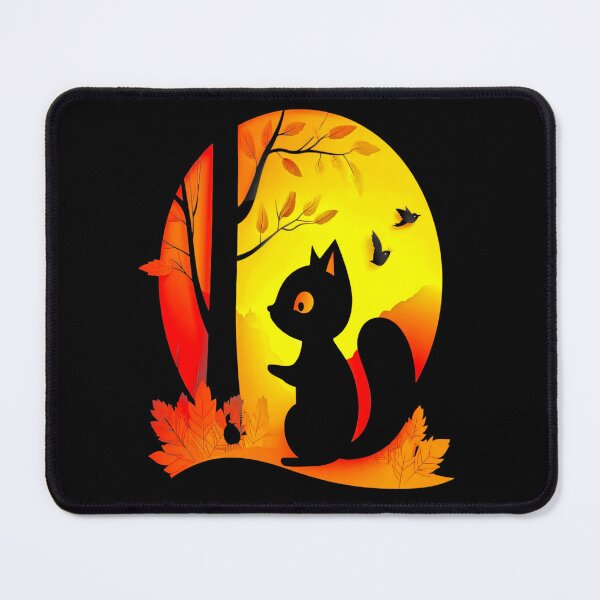 Item preview, Autumn Squirrel Silhouette – Cozy Fall Nature designed and sold by Taans-Creation.