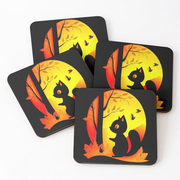 Item preview, Autumn Squirrel Silhouette – Cozy Fall Nature designed and sold by Taans-Creation.