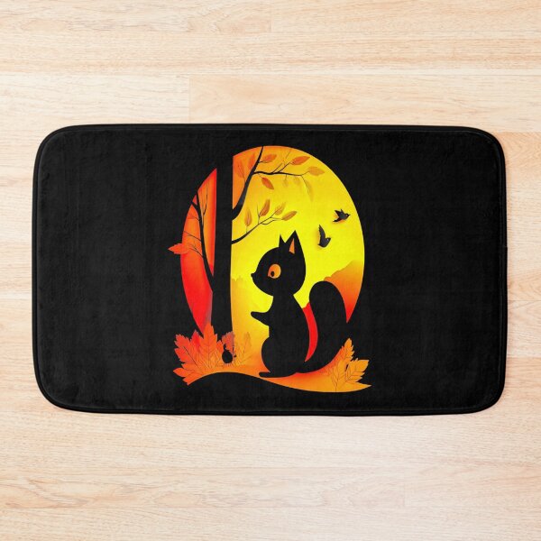 Item preview, Autumn Squirrel Silhouette – Cozy Fall Nature designed and sold by Taans-Creation.