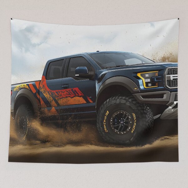 Item preview, Blue Ford Raptor F-150 – Power & Performance in Every Detail VI designed and sold by AutoPopStudio.
