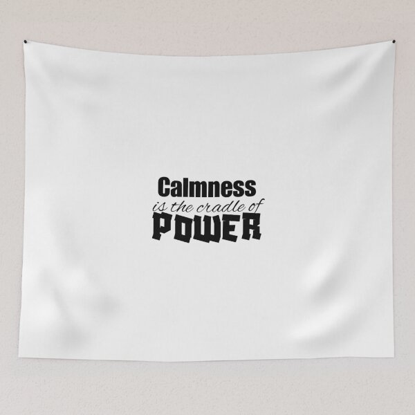 Item preview, Power and Calmness - Motivational quote designed and sold by Naquo.