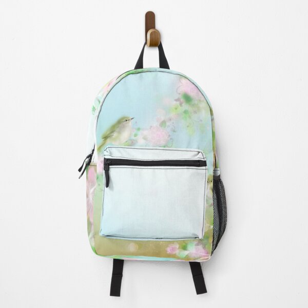 Item preview, Spring Warblers & Calligraphy Art designed and sold by MOMO’s Tiny Gallery.