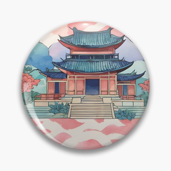 Artikelvorschau, Aquarellillustration eines japanischen Tempels in Kyoto entworfen und verkauft von Reignchaos80.