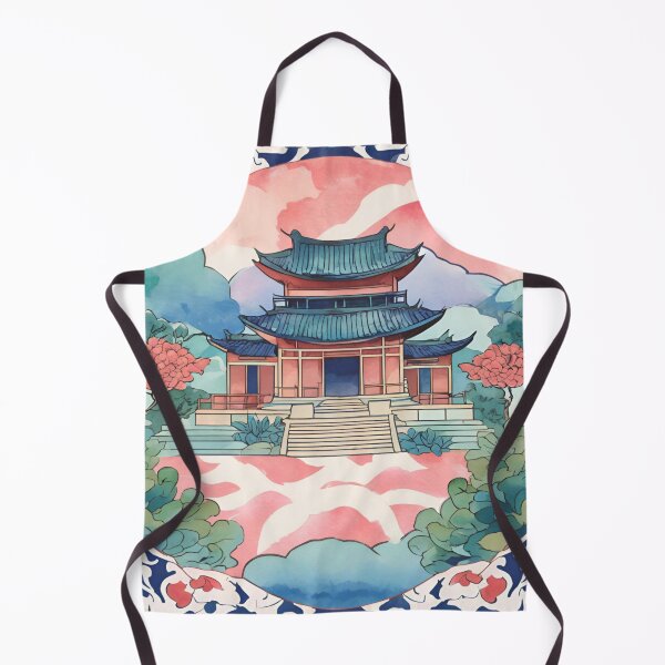Item preview, Watercolor illustration of a Japanese temple in Kyoto designed and sold by Reignchaos80.