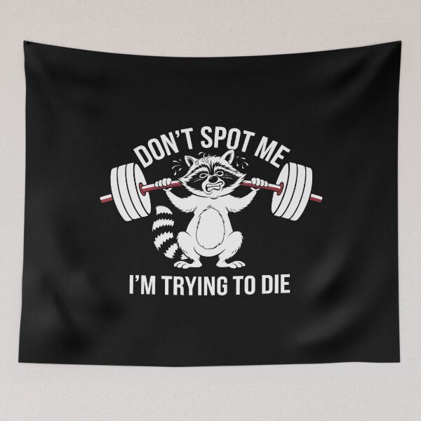 Item preview, Don't Spot Me I'm Trying to Die Shirt - This funny gift is perfect for gym lovers, weightlifters, and anyone who enjoys heavy lifting with a sense of humor! designed and sold by ZyziowskyArt.