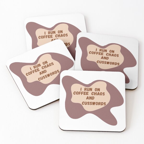 Item preview, I run on coffee, chaos, and cuss words designed and sold by PapaMatrix.