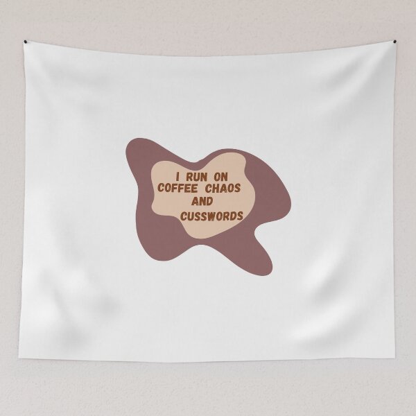 Item preview, I run on coffee, chaos, and cuss words designed and sold by PapaMatrix.