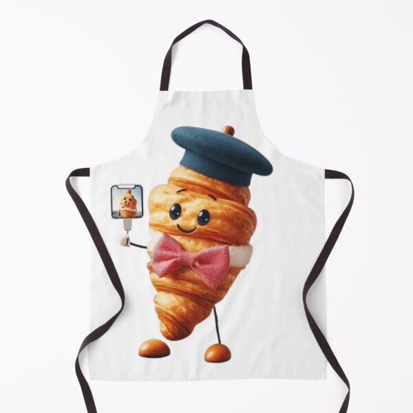 Item preview, Parisienne styled Croissant taking Selfie designed and sold by Marshcherokee.