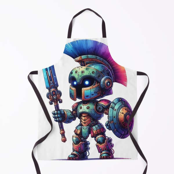 Item preview, Futuristic Spartan Warrior Bot – The Ultimate Fusion of Ancient and Future Warfare - Model 6 designed and sold by NeonBot_Shop.