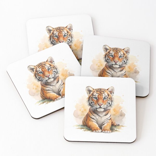 Item preview, Cute Baby Tiger – Captivating and Adorable Wildlife Art designed and sold by Kids Art 4U.