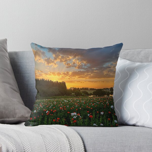 Item preview, Golden Sunset Over a Poppy Field designed and sold by ArticTouch.