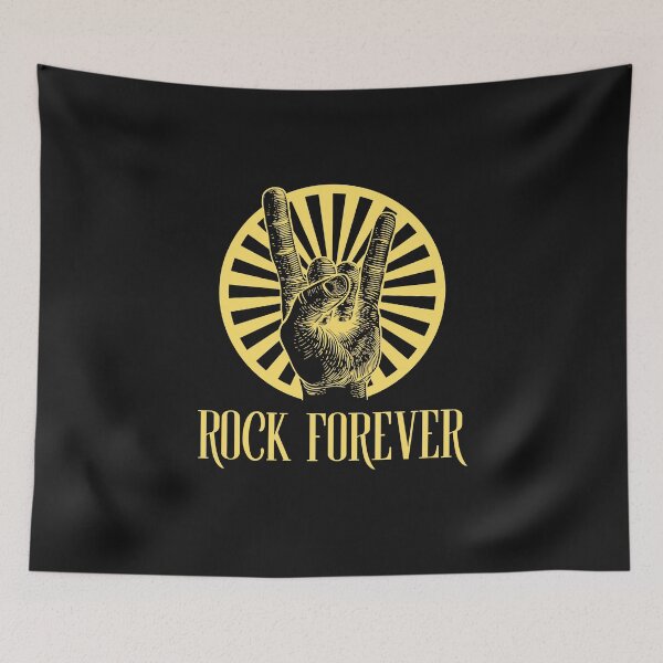 Artikelvorschau, Rock Forever Handgesten-Design - Gelber Sunburst entworfen und verkauft von likeforcode.