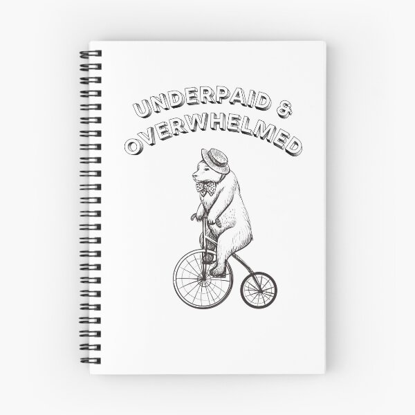 Item preview, Underpaid and Overwhelmed by Beyoncé with Bear on Bicycle designed and sold by MusicPharmacy.