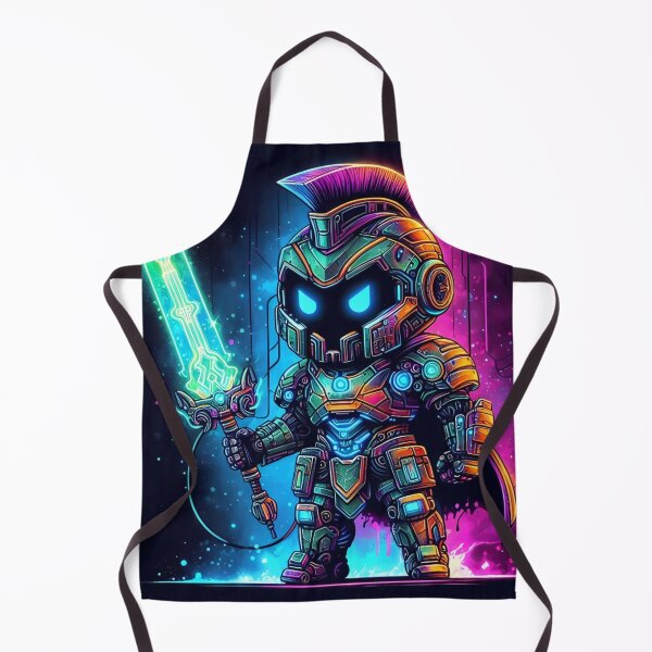 Item preview, Futuristic Spartan Warrior Bot – The Ultimate Fusion of Ancient and Future Warfare - Model 7 designed and sold by NeonBot_Shop.