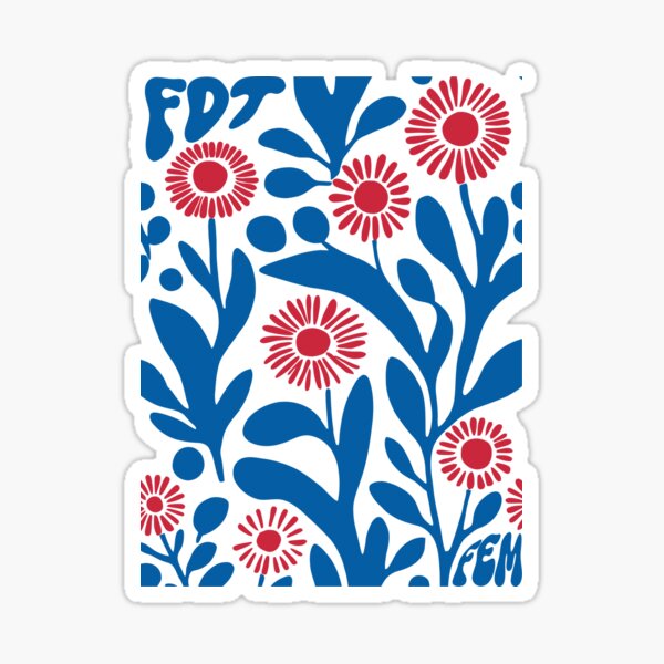 Artikel-Vorschau von Dezenter Anti-Trump, FDT, F*ck Trump, Feministin. Gleichheit zählt Vintage Retro Floral, Abstrakt, designt und verkauft von Annie Tong.