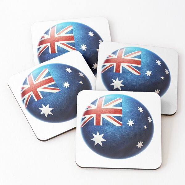 Item preview, Australia Circle Flag Watercolour Style designed and sold by FlagWardrobe.