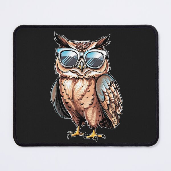 Item preview, Vintage Brown Owl with Stylish Glasses designed and sold by UniversalFlair.