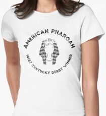 AMERICAN PHAROAH Kentucky Derby Gewinner - Schwarz Tailliertes T-Shirt für Frauen