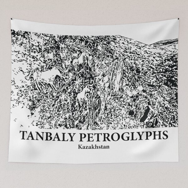 Item preview, Tanbaly Petroglyphs - Kazakhstan designed and sold by Lakeric Cityscapes.