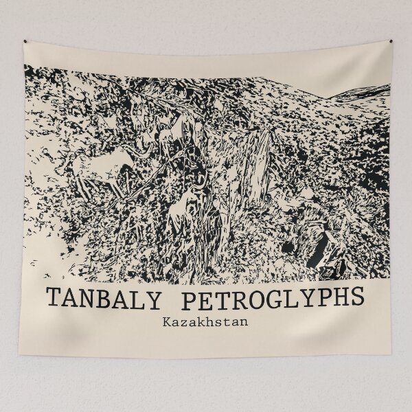 Item preview, Tanbaly Petroglyphs - Kazakhstan designed and sold by Lakeric Cityscapes.