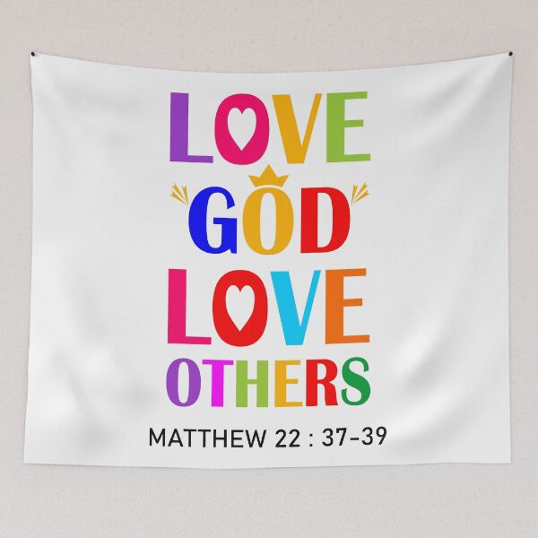 Item preview, Love God Love Others designed and sold by DIRTYSKETCHH.