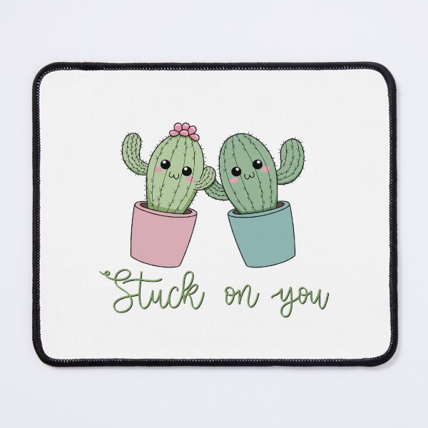 Item preview, I'm stuck on you (cacti in love) designed and sold by kalandradesigns.