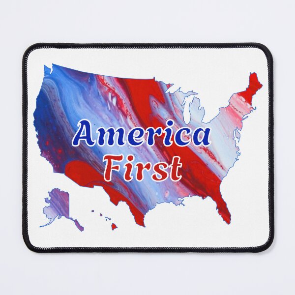 Item preview, USA - America First - Flow Art / Pour Painting - jdp-04-0043 designed and sold by ANomadDesigns.