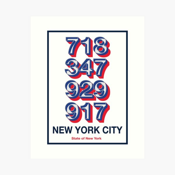 Artikel-Vorschau von Vorwahlen für New York City in den USA, designt und verkauft von delvectors.