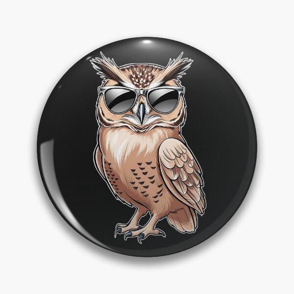 Item preview, Intelligent Owl with Elegant Glasses designed and sold by UniversalFlair.
