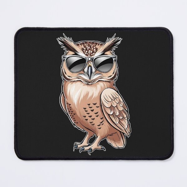 Item preview, Intelligent Owl with Elegant Glasses designed and sold by UniversalFlair.