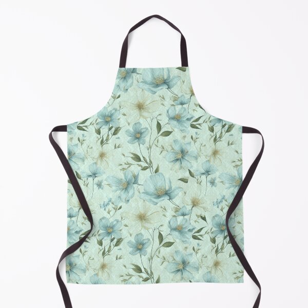 Item preview, Vintage style green blue floral  designed and sold by Renee Lavoie.