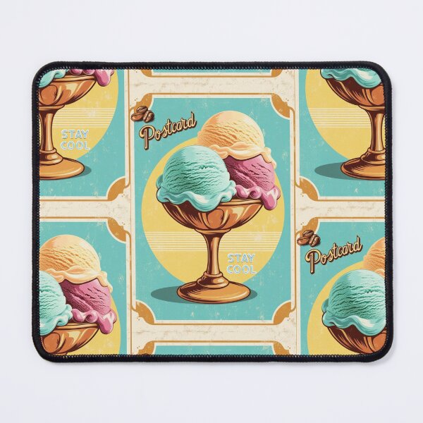 Item preview, Stay Cool! Happy Birthday! Postcard Ice Cream,  Ice-cream, Gelato  designed and sold by AlinaSCorner.