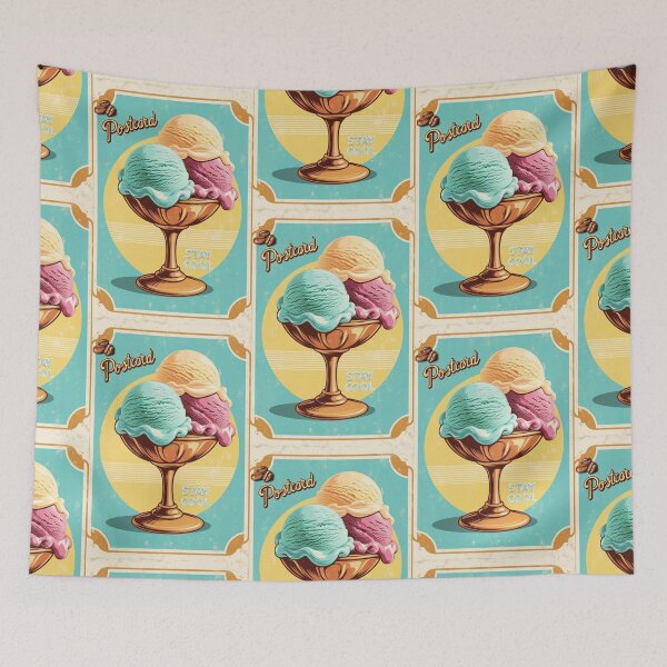 Item preview, Stay Cool! Happy Birthday! Postcard Ice Cream,  Ice-cream, Gelato  designed and sold by AlinaSCorner.