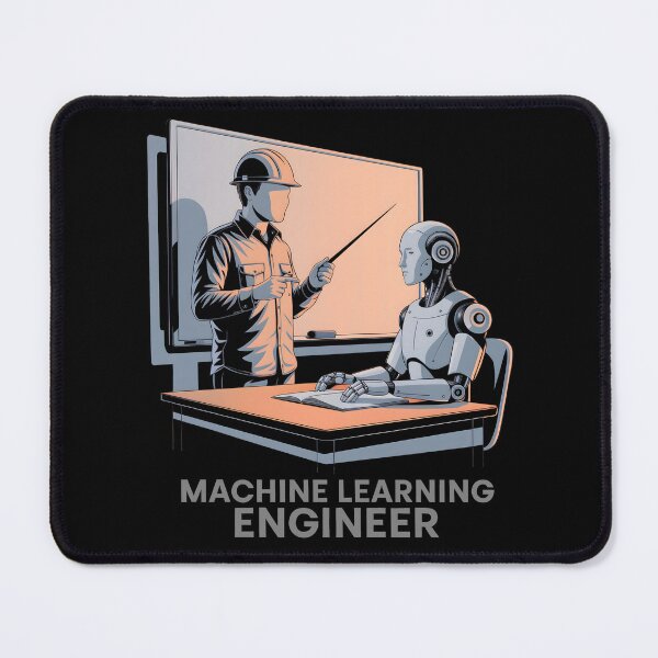 Item preview, Teaching A Robot Machine Learning Engineer designed and sold by TvRDesigns.
