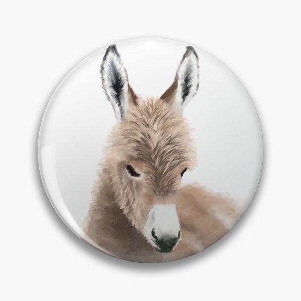 Item preview, baby donkey digital oil painting for charity designed and sold by JayTCee.