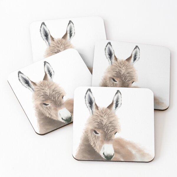Item preview, baby donkey digital oil painting for charity designed and sold by JayTCee.