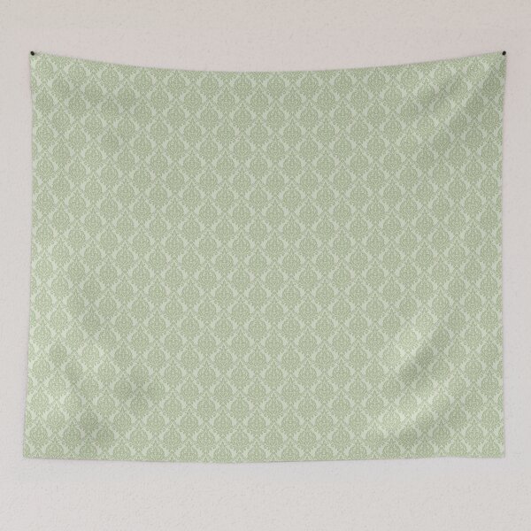 Item preview, Trendy green damask style pattern designed and sold by Renee Lavoie.