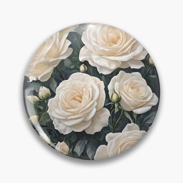 Item preview, White Roses Spring Garden designed and sold by Ciervo Primavera.