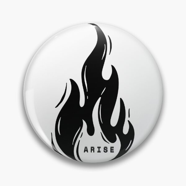 Item preview, black fire arise symbol designed and sold by ArmyPrints.