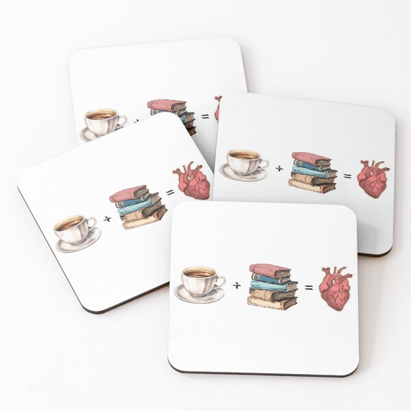 Item preview, Coffee plus Books equals My Heart! designed and sold by elizabethdancer.